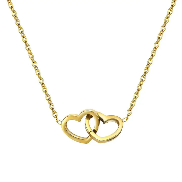 Geschenkdoos met Eeuwige Roos en Dubbele Hartjesketting